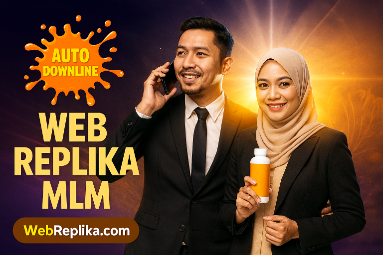 WebReplika.com – Landing Page DIY siap 10 minit