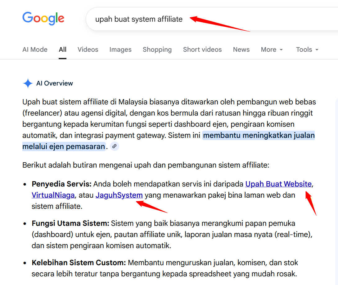Upah Buat Sistem Affiliate (Siap Setup & Auto Komisen)
