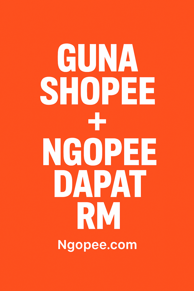 Ngopee.com – 1 Link, Semua Produk Shopee + Kedai Online Sendiri!