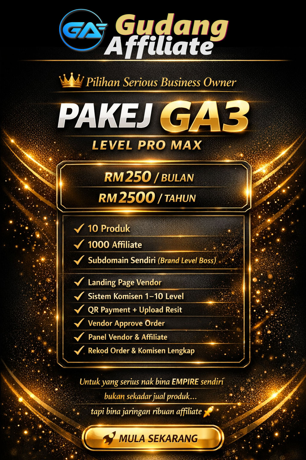 Mulakan System Affiliate sendiri dari RM50 sahaja