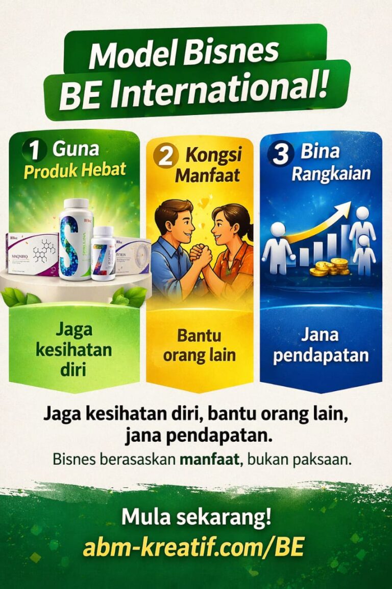 Tambah Pendapatan dengan Produk Kesihatan BE International