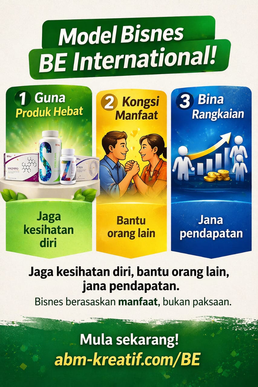 Tambah Pendapatan dengan Produk Kesihatan BE International