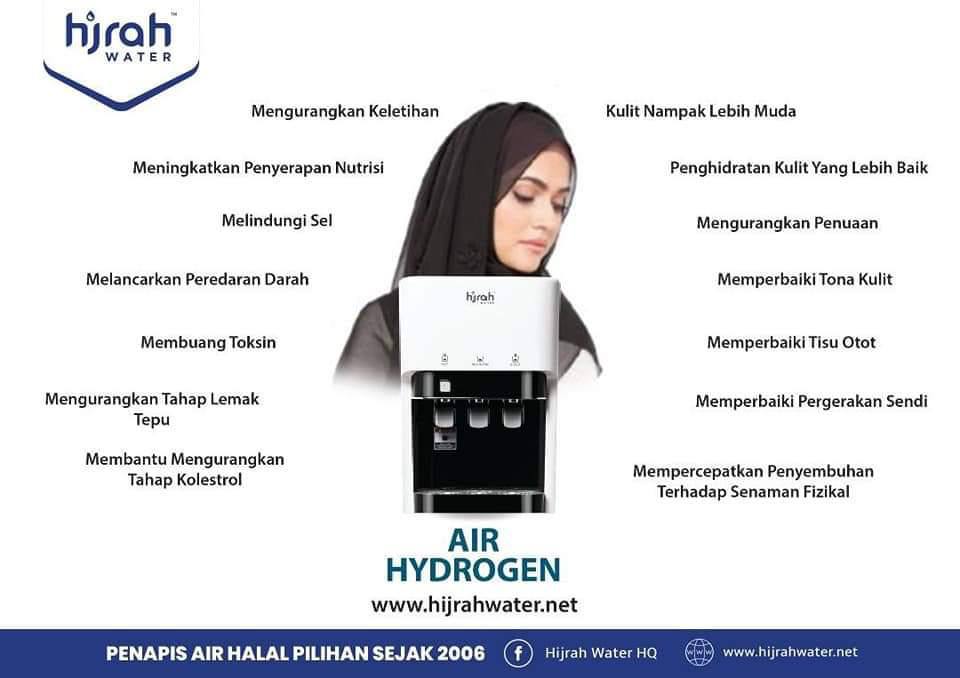 PENAPIS AIR HALAL HIJRAHWATER, PILIHAN SEJAK 2006.